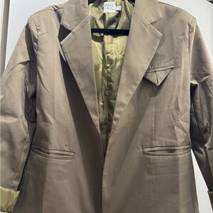 Brown Oversized Blazer